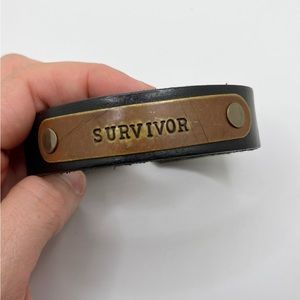 Survivor Leather Bracelet ^